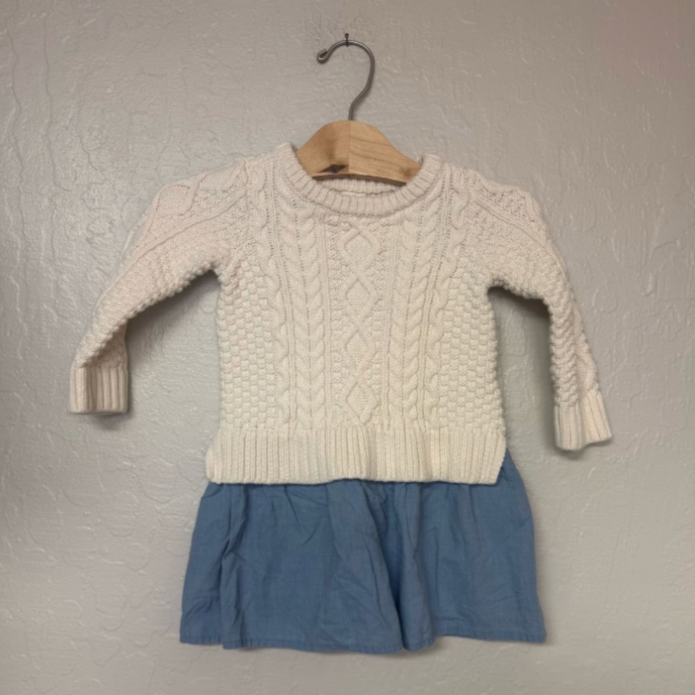 $18 ADD ON baby gap dress with‎ sweater top hanna andersson mini boden zara h&m